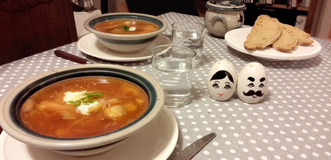 Le borsch, la soupe russe